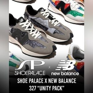 Shoe Palace x New Balance 327 “Unity Pack” Bandana Collab Size 7 Limited Edition